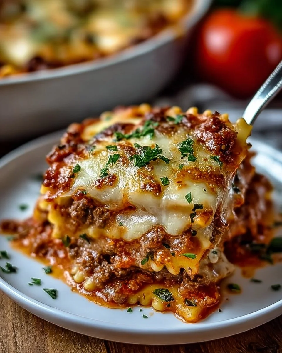 Healthy ravioli casserole with cheese and vegetables, perfect for dinner.
