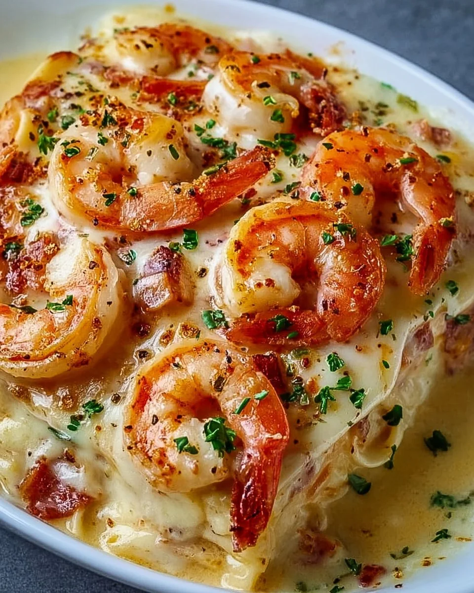 A delicious seafood dish featuring shrimp, perfect for cozy dinners.
