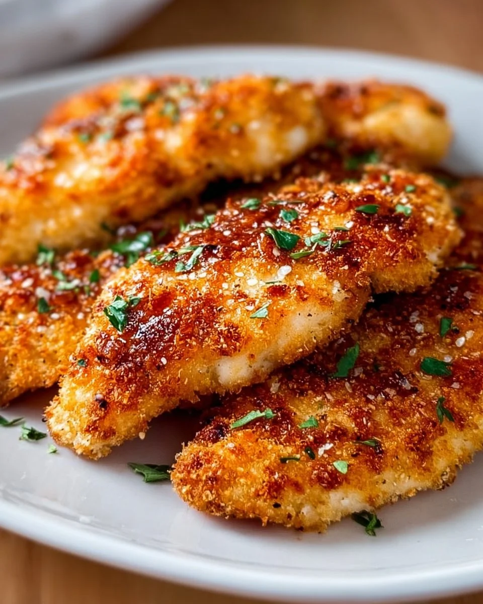 Delicious baked chicken tenders with seasonings and herbs