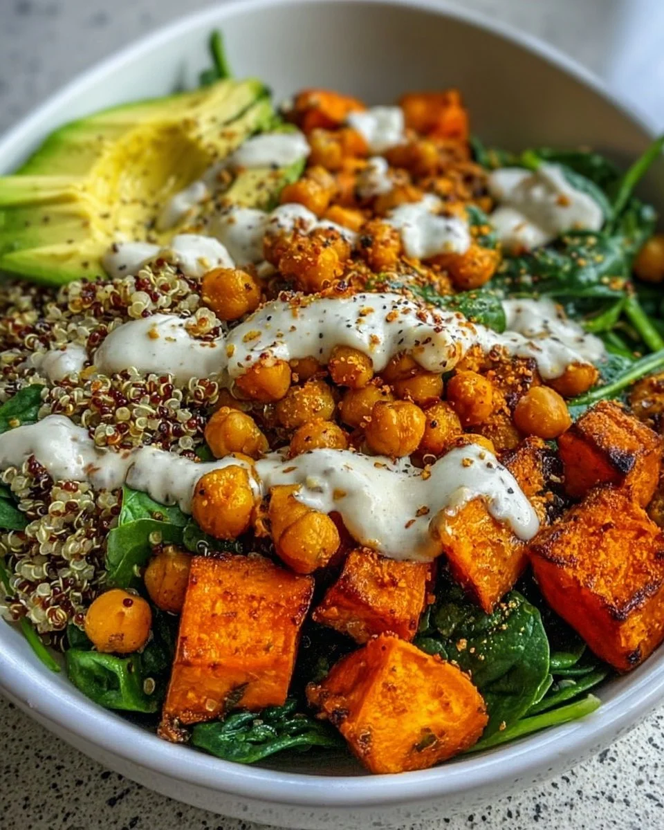 Anti-inflammatory Glow Bowl with fresh ingredients and vibrant colors.