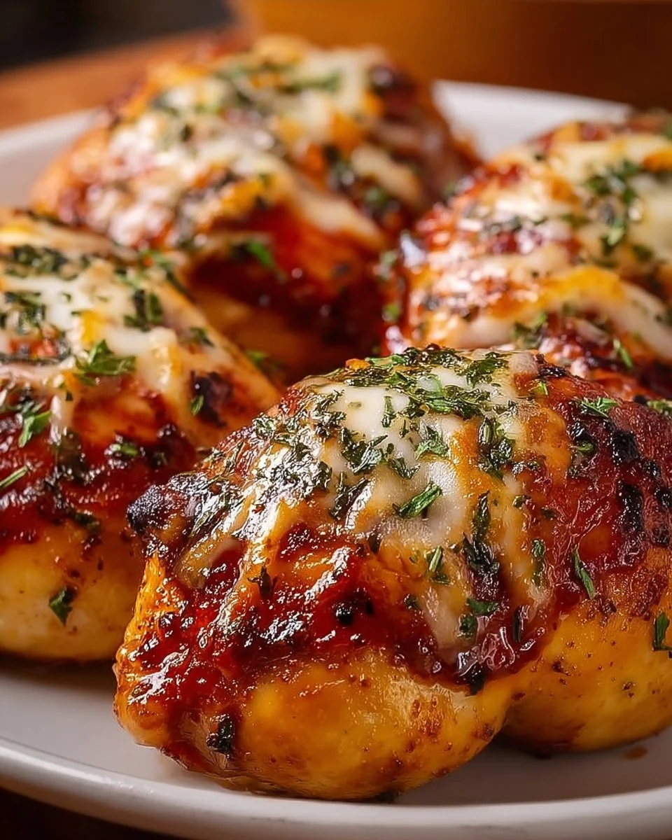Juicy crockpot chicken served with vegetables and herbs