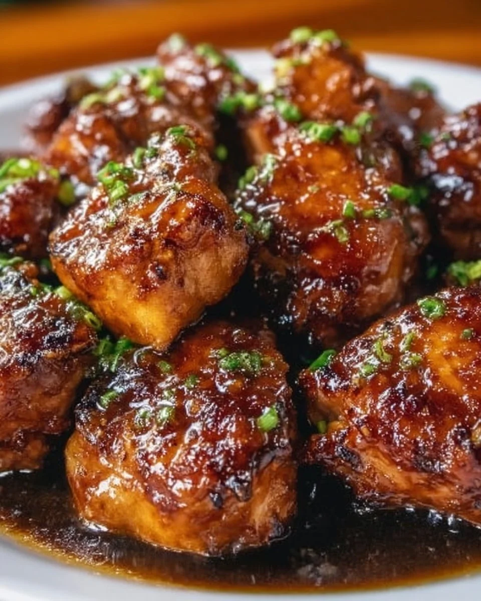 Huli Huli Chicken grilled with tropical spices and a sweet glaze