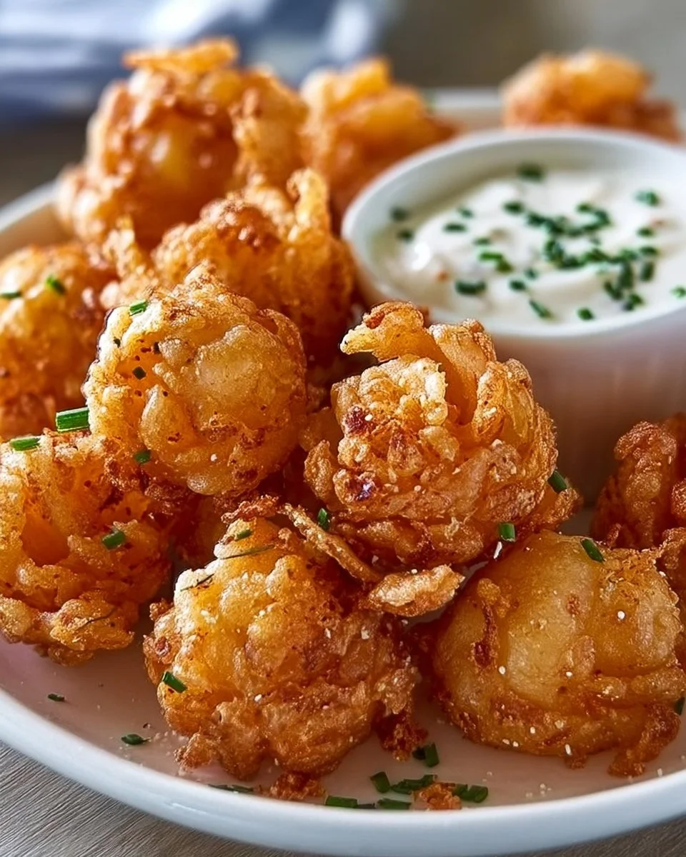 Mini Bloomin' Onions served with Buttermilk Ranch Dip