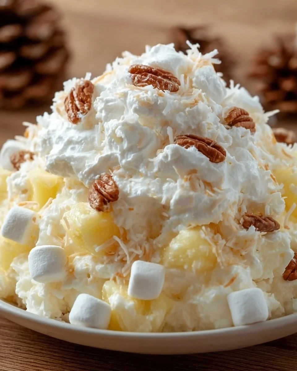 Delicious Pineapple Coconut Salad with vibrant tropical ingredients