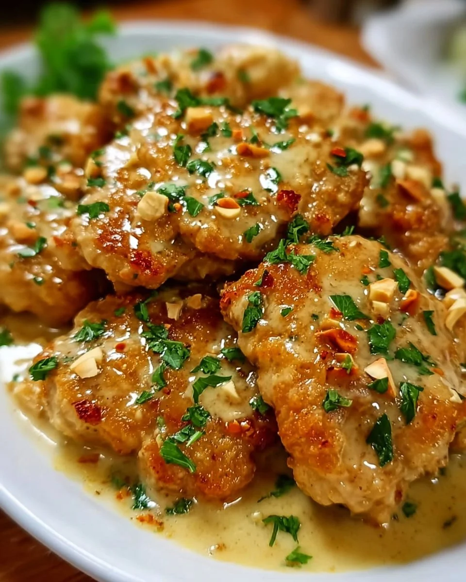 Delicious Slow Cooker Thai Peanut Chicken served with rice and vegetables