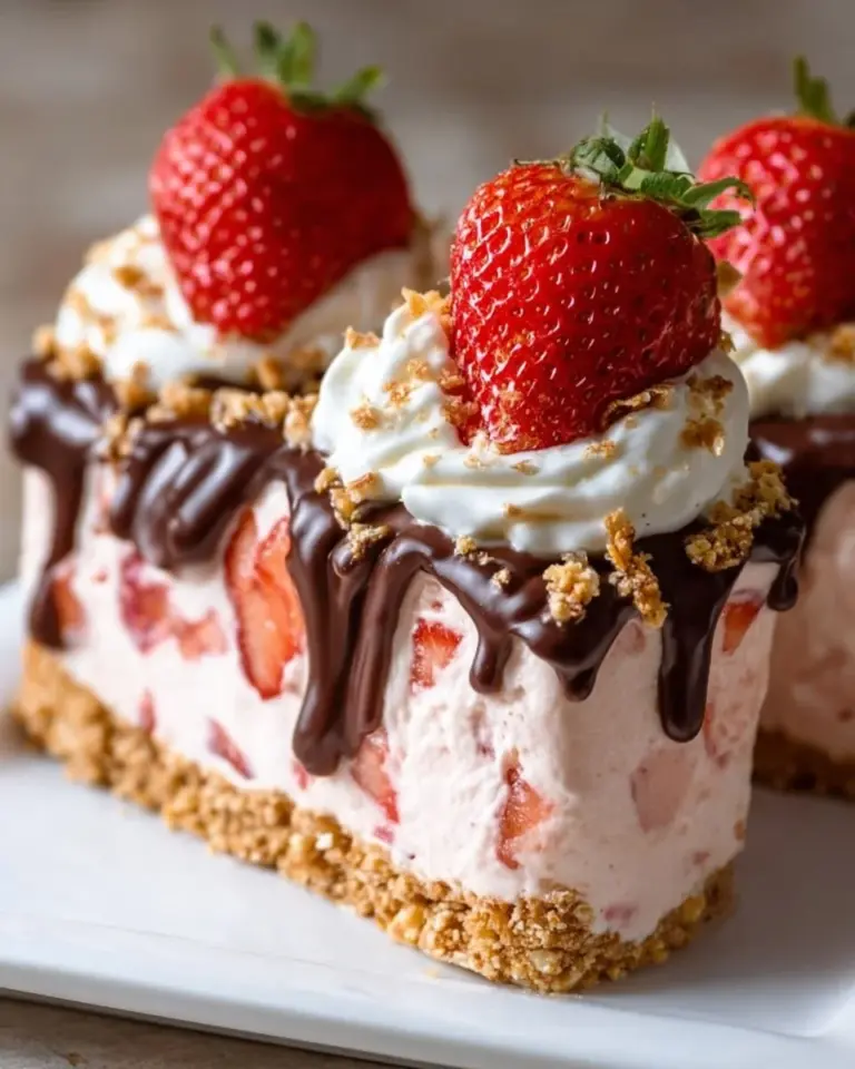 Delicious Strawberry Crunch Cheesecake Cones recipe for dessert lovers.