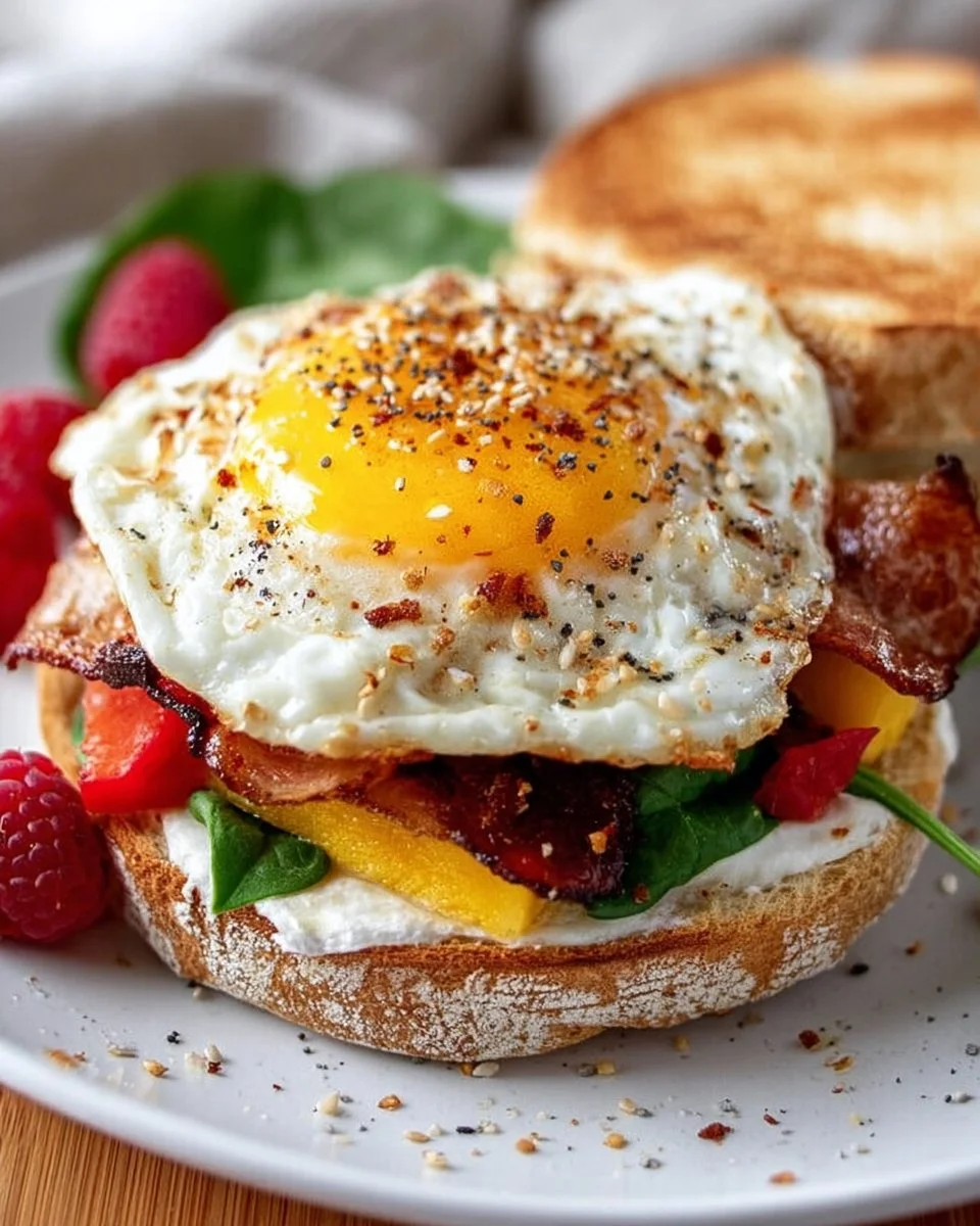 High-protein low-calorie breakfast options on a plate