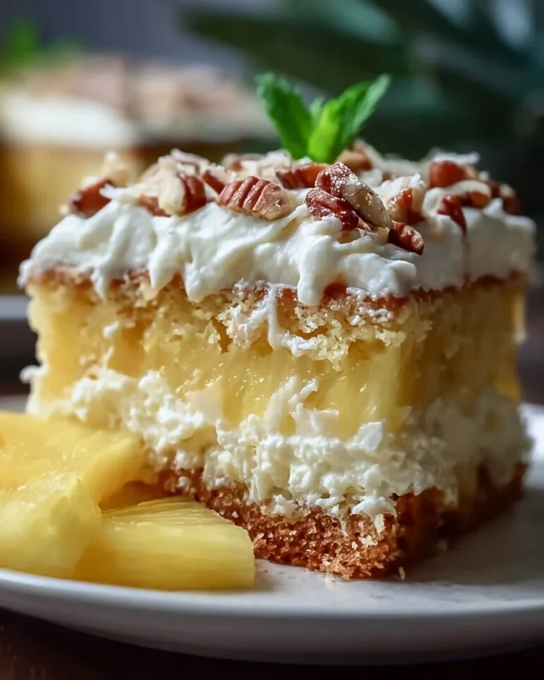Irresistibly moist Hawaiian Pineapple Cake with cream cheese frosting