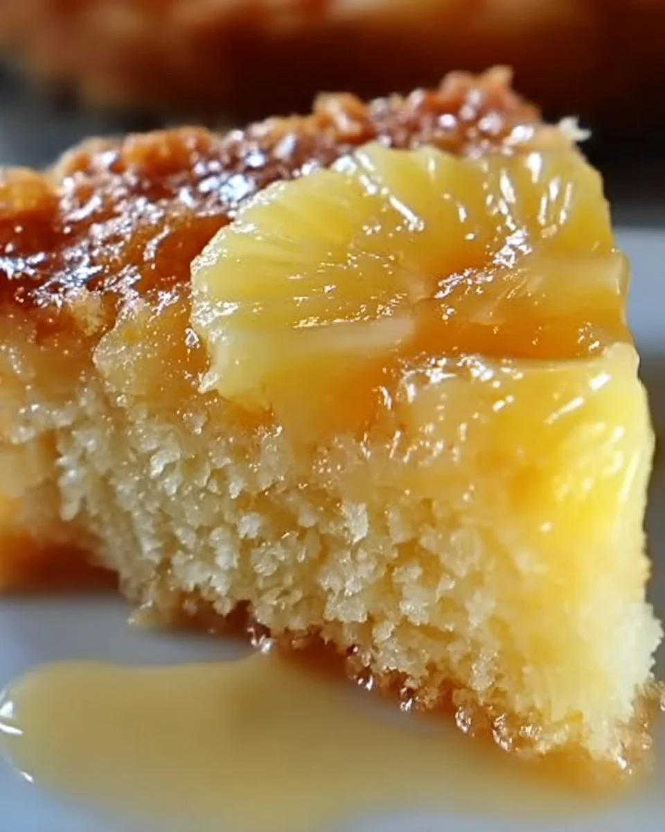 Delicious homemade pineapple cake with fresh fruit topping