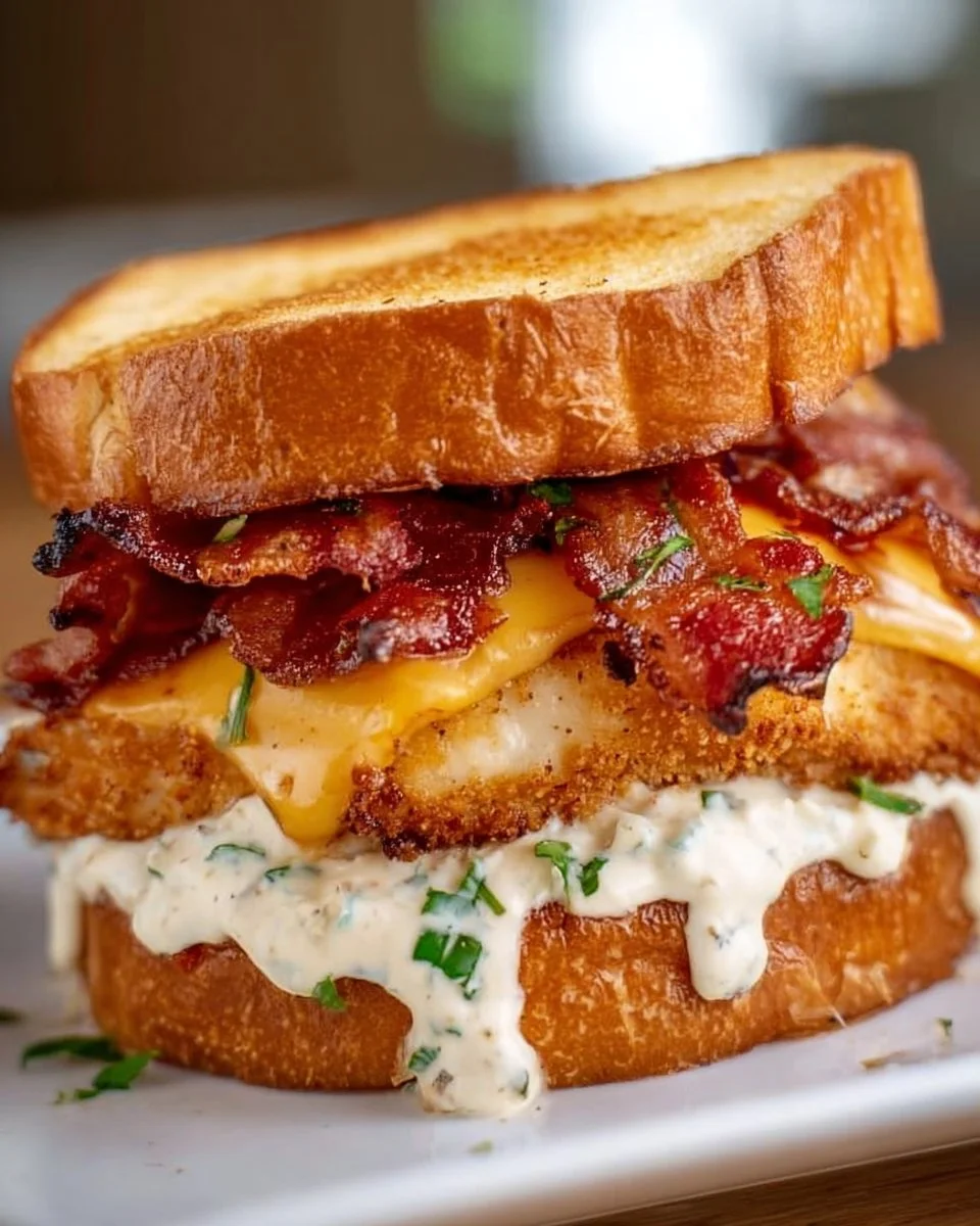 Delicious Ranch Chicken Sandwich with tender chicken and zesty ranch dressing