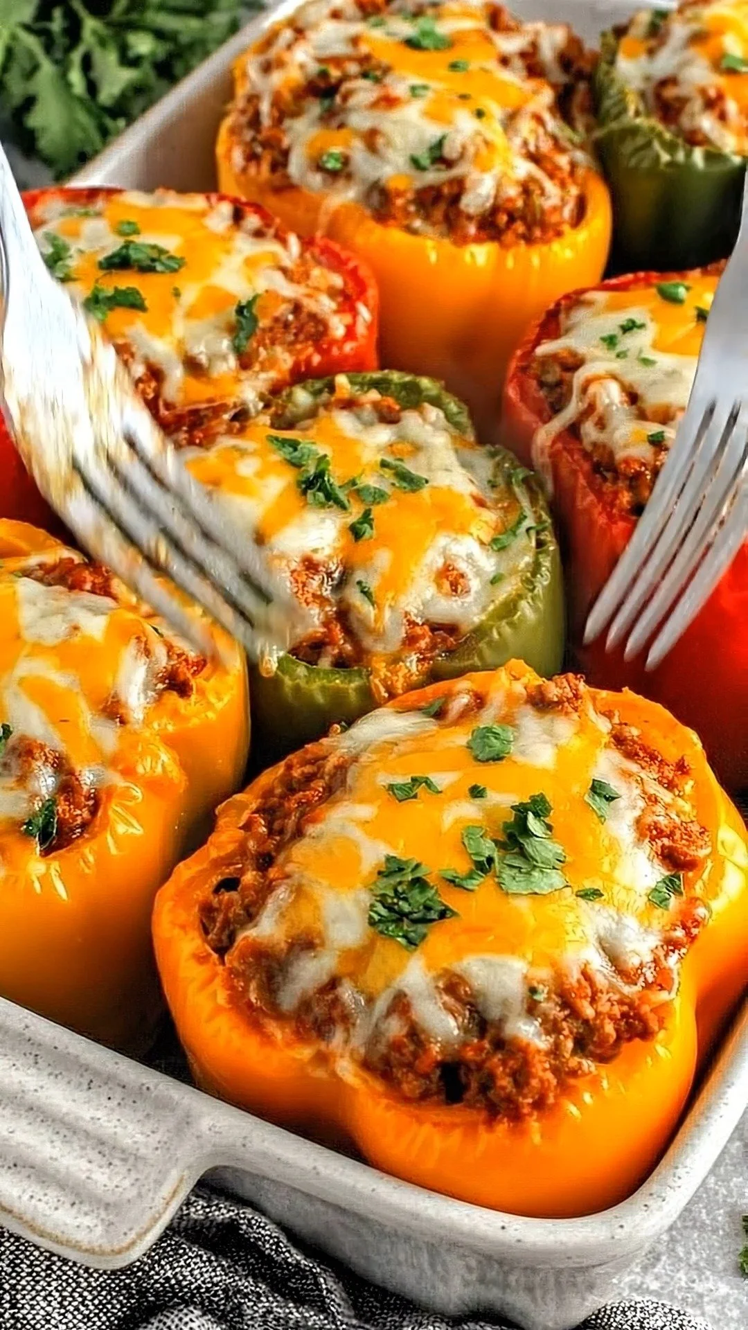 Delicious cheesy Mexican-style stuffed peppers filled with flavor