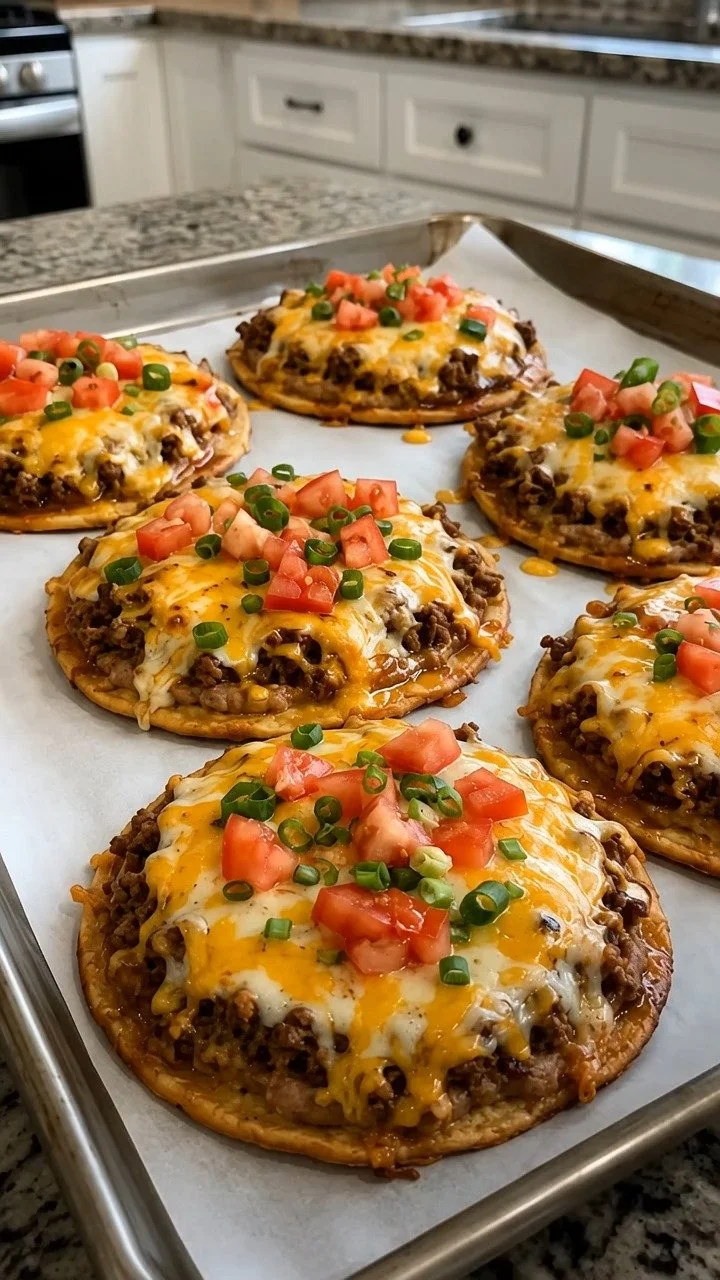 Delicious homemade Taco Bell Mexican pizza served on a plate.