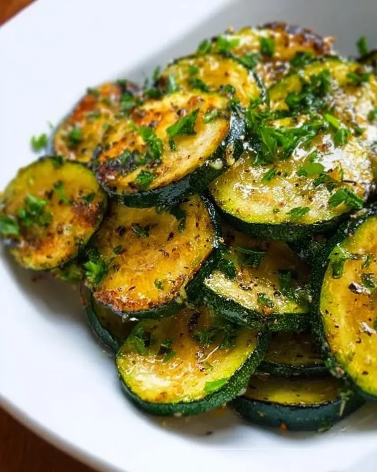 Deliciously sautéed zucchini served in a bowl, garnished and ready to enjoy.